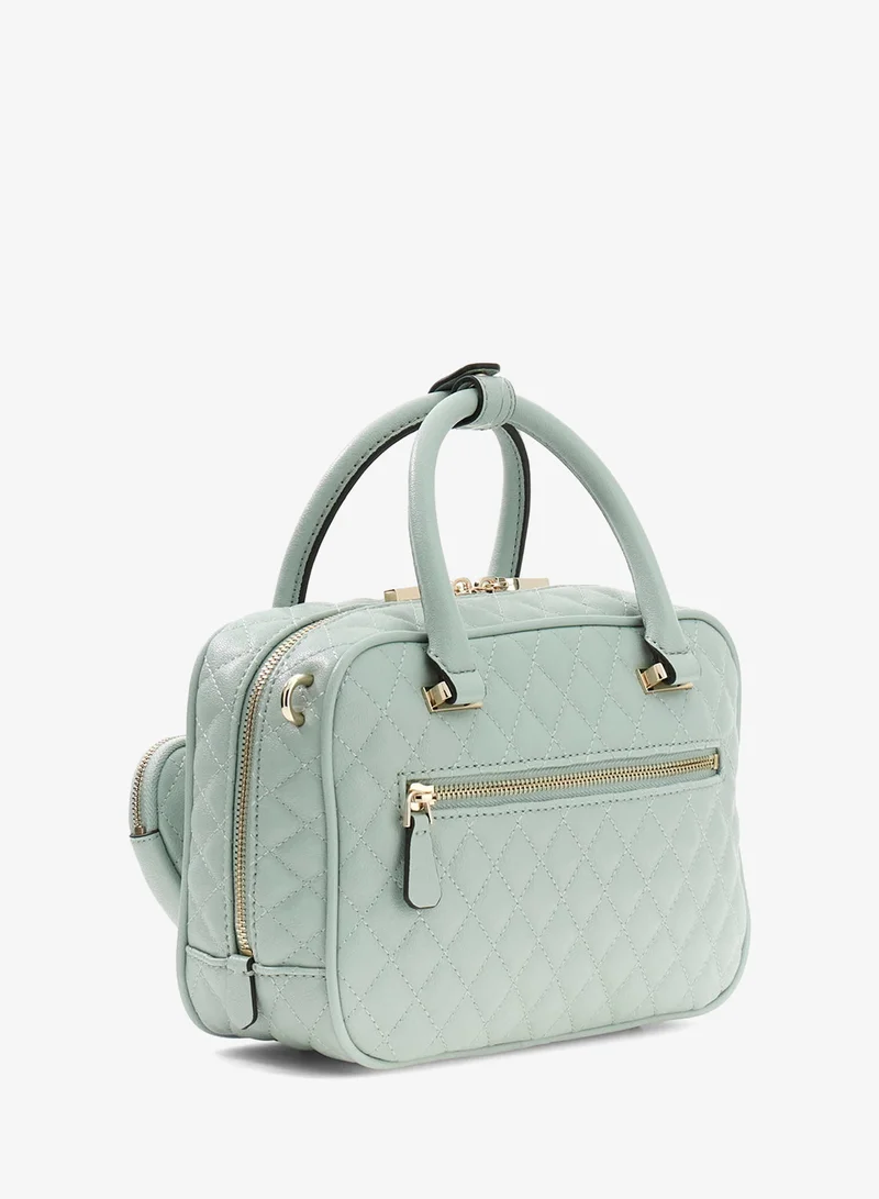 GUESS Atabey Top Handle Box Satchel Bag